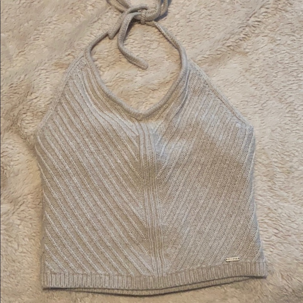 Cropped halter top